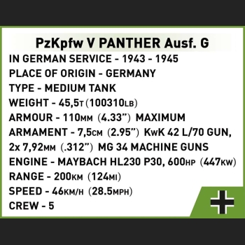 PzKpfw V Panther Ausf. G 905 Kl. 1:28HC WWII
